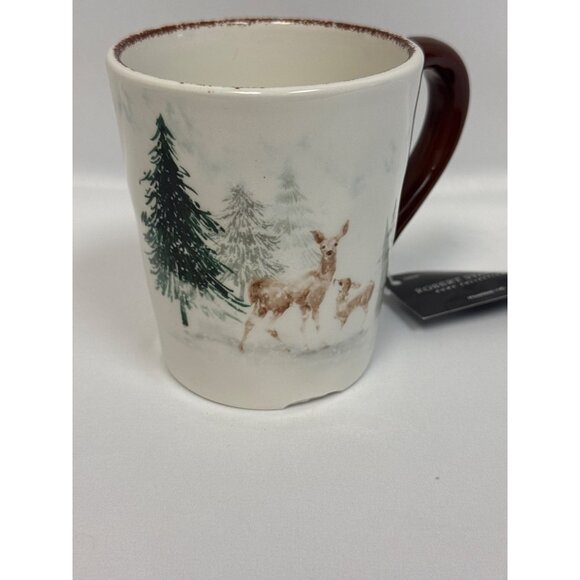 Robert Stanley Home Collection Coffee Cup Mug with Plate Christmas Tableware - Picture 2 of 7